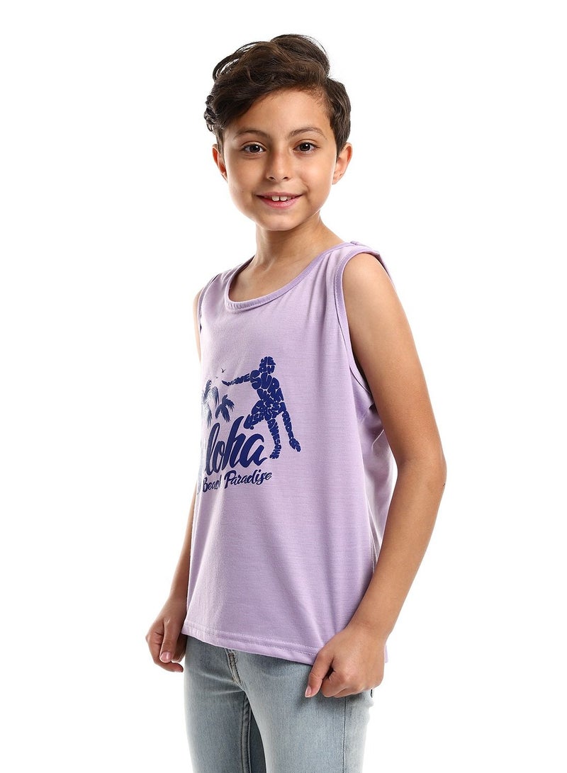 Caesar Boys Printed Sportive Tank Top  - Image 2