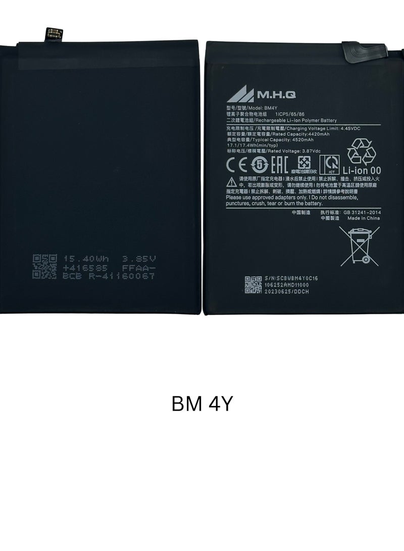 BM4Y Xiaomi Poco F3 (M2012K11AG) / Poco F3 Pro / Redmi K40 Pro (M2012K11C) Battery High Quality