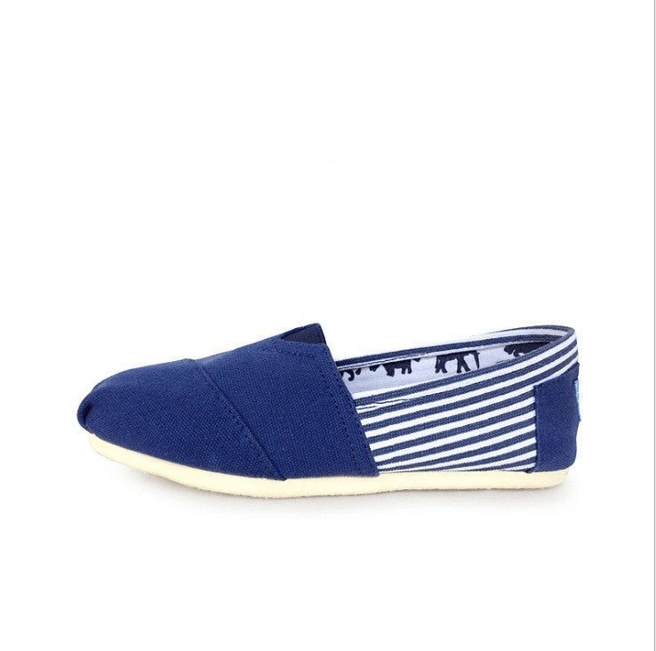 Men'S And Women'S Tom Thomas Canvas Shoes Solid Color Flats Shoes Couples Casual Shoes Lazy Slip-Ons - Image 4