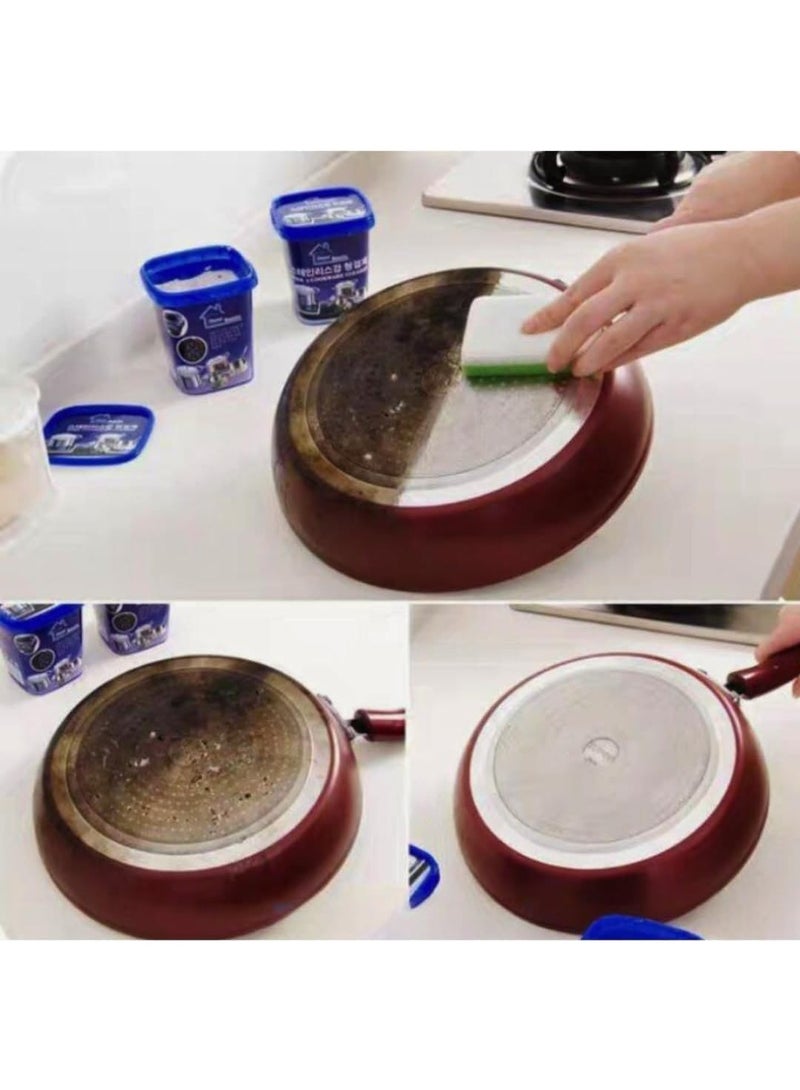 معجون تنظيف وتلميع سريع متعدد الأغراض لأسطح الأفران وأواني الطهي المصنوعة من الفولاذ المقاوم للصدأ، لإزالة البقع من أدوات تناول الطعام - Image 3