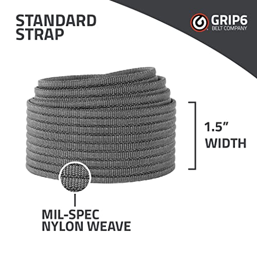 GRIP6 Gunmetal Belt: Durable Belts for Men & Women, Versatile Nylon Tactical Belt for Work, Golf, Casual & Outdoor Use - Image 4