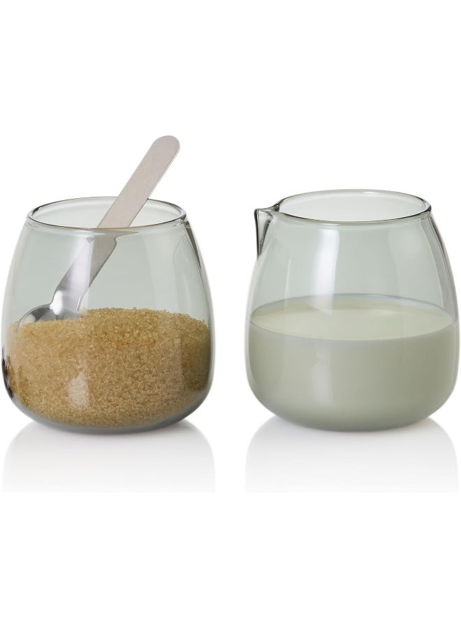 Adhoc مجموعة AdHoc MZ02 من إبريق الحليب ووعاء السكر مع طبق يونا مجموعة مميزة للشاي أو القهوة - Image 2