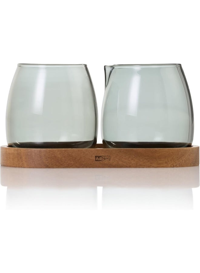 Adhoc مجموعة AdHoc MZ02 من إبريق الحليب ووعاء السكر مع طبق يونا مجموعة مميزة للشاي أو القهوة - Image 5