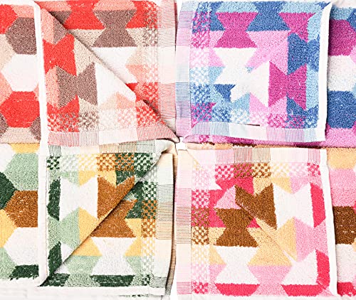 GRGRASP Thread That Bind Relations GRGRASP 100% Cotton Hand Towels Set of 12 Soft & absorbant, 400 GSM (Multicolor Size :: Medium 30 * 52 Cm) - Image 3