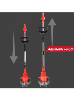 GearZone Electric Grass Wacker Eater Battery Powered 21V Cordless Grass Trimmer Grass Wacker Stringless Brush Cutter, Lightweight grass Trimmer/Lawn Edger/Mini-Mower grasser Tool with 3 Types Blades  - Image 3