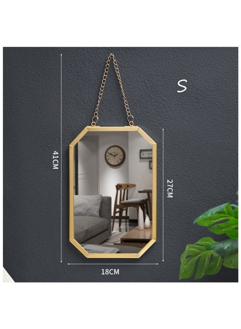 Bukela 1 Piece Wall Mounted Bathroom Mirror Makeup Mirror Home Decor Mirrors（L） - Image 3