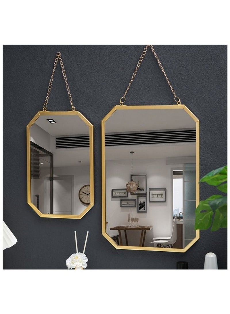 Bukela 1 Piece Wall Mounted Bathroom Mirror Makeup Mirror Home Decor Mirrors（L） - Image 5