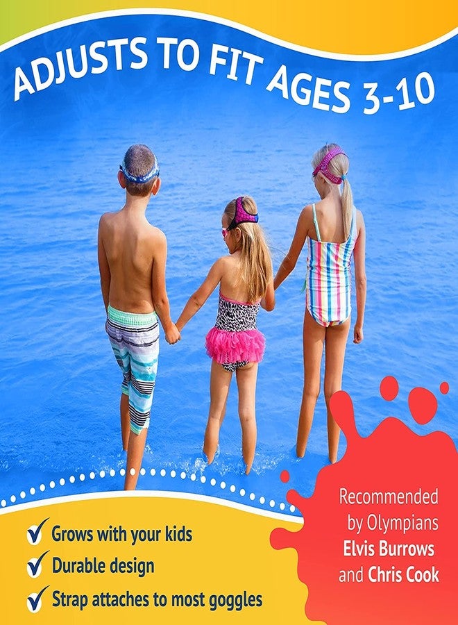 Frogglez Anti-Fog Swimming Goggles for Kids under 10 (Ages 3-10) Recommended by Swim Instructors; Premium Pain-Free Strap - Green - Image 4
