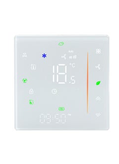 Twasl Smart Technologies TWASL Smart Wifi Thermostat - 2 pipes Air Conditioning Thermostat Temperature Controller, Room Smart AC Panel, Remote, Voice Control, AC Controller- White  - Image 1