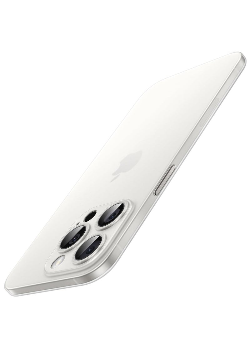 ELTRAZONE Ultra Slim Case for iPhone 15 Pro 6.1-Inch – 0.35mm Thin, Camera Lens Cover Full Protection, Lightweight Matte Finish PP Hard Minimalist Case, Supports Wireless Charging (Frosted Clear) - Image 1