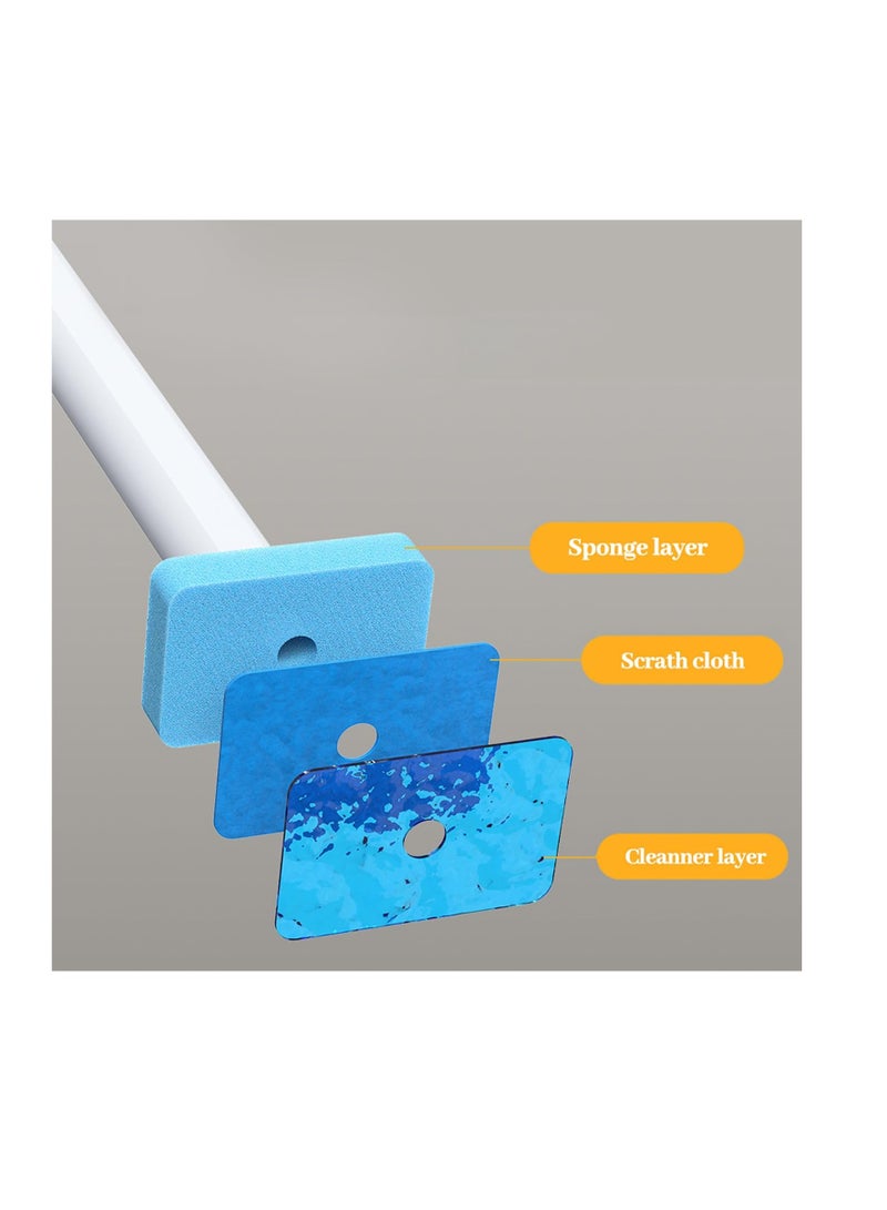 Zikra Disposable Toilet Cleaning System with 21 Refills Disposable Toilet Brush Set Toilet Wand Kit with 21 Sponge Toilet Brush Heads for Loo Bathroom Lavatory Restroom - Image 3