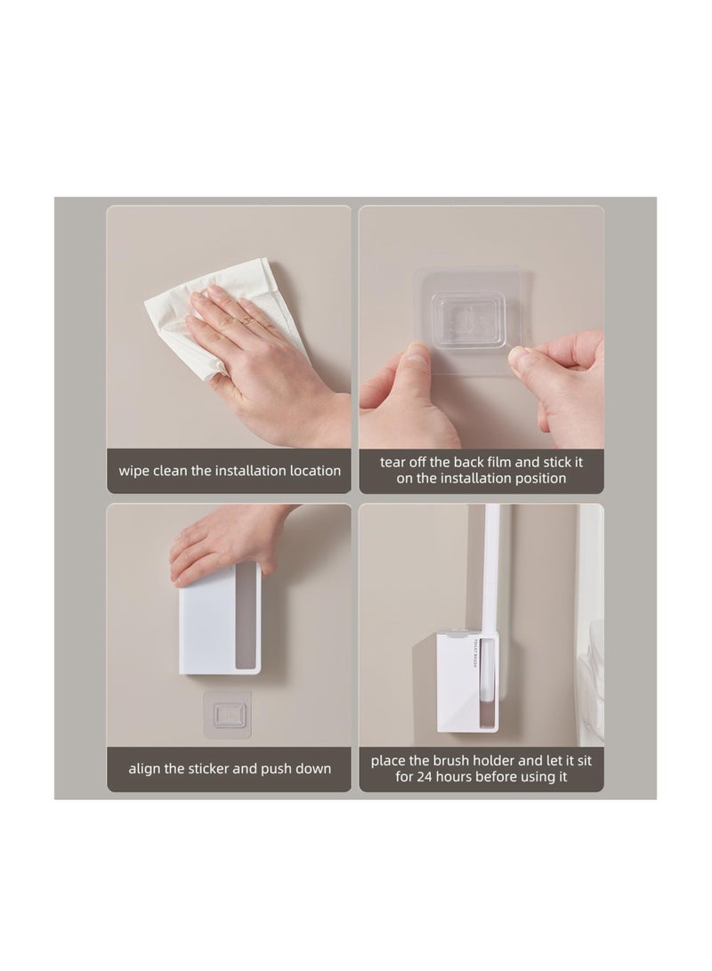 Zikra Disposable Toilet Cleaning System with 21 Refills Disposable Toilet Brush Set Toilet Wand Kit with 21 Sponge Toilet Brush Heads for Loo Bathroom Lavatory Restroom - Image 4