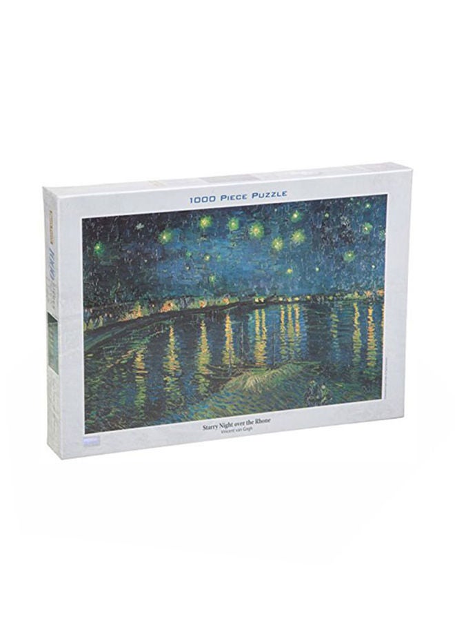 نيبمينينت لعبة تركيب صور مقطعة بتصميم لوحة "Starry Night Over the Rhone" للفنان فينسنت فان غوخ من 1000قطعة 50 x 75Ø³Ù†ØªÙŠÙ…ØªØ± - Image 1