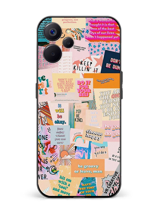 VR CREATIVE Protective Case Cover For Realme 10 5G Multiple Quotes Design Multicolour - Image 1