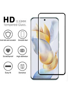 كايسلز واقي شاشة نانو 11d لموبايل هونور 90 (HONOR 90), بتصميم منحني حماية فائقة من الحافة الى الحافة مع الوضوح الفائق والحماية ضد السقوط والخدوش، شفاف  - Image 3