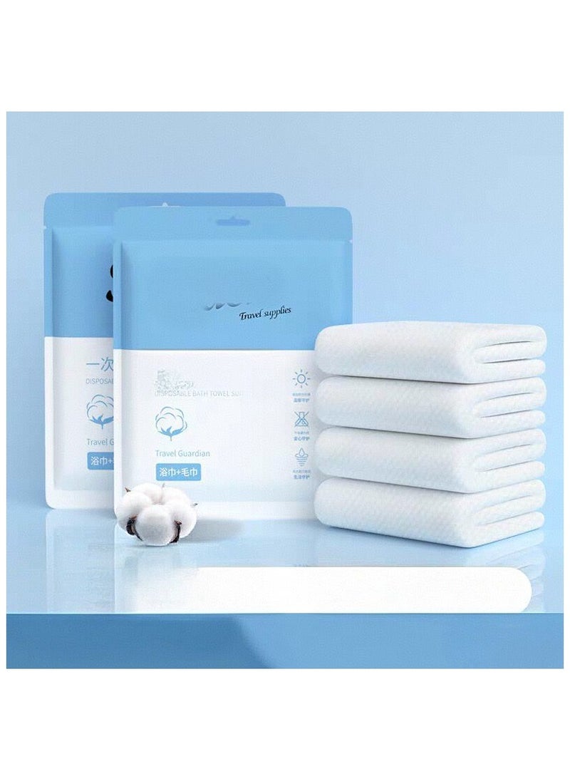 Beauenty 10 Packs of Disposable Bath Towels and Towel Sets Essentials for Travel  - Image 1