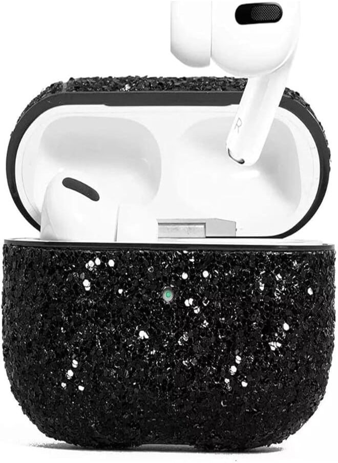 OR - Bling Diamonds Glitter Shiny Stones Case Cover For airpods Pro - Black - Image 1