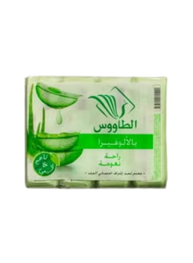 الطاووس صابون الصبار المهدئ من تاوس: العناية الطبيعية 4 قطع/عبوة 125 جرام - Image 1