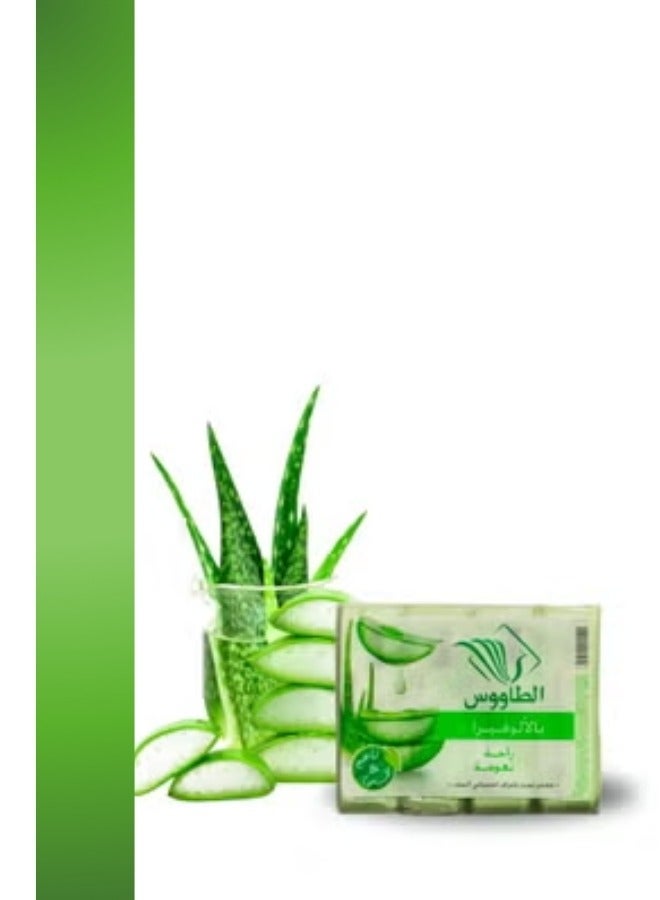 الطاووس صابون الصبار المهدئ من تاوس: العناية الطبيعية 4 قطع/عبوة 125 جرام - Image 2