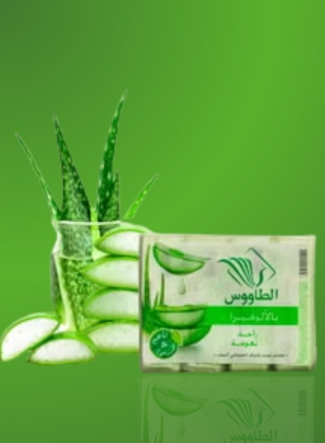 الطاووس صابون الصبار المهدئ من تاوس: العناية الطبيعية 4 قطع/عبوة 125 جرام - Image 3