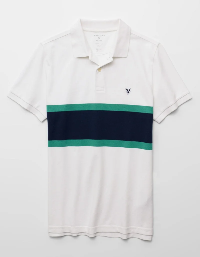 American Eagle  AE Slim Fit Stretch Polo Shirt for Men | Best Price UAE