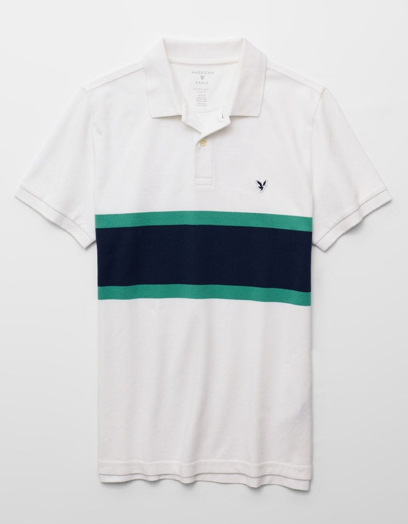 American Eagle AE Slim Fit Stretch Polo Shirt - Image 3
