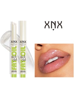 أكس أن أكس مرطب الشفاه اللامع Fat Oil Slick Click ، تركيبة خفيفة الوزن قابلة للبناء ، ملمع شفاه مرطب غير لزج يدوم طويلا  - Image 2
