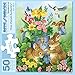 Bits and Pieces 50 Piece Puzzles for Adults A Touch of Spring 50 Extra Large Pieces 15 x 19 Jigsaw Puzzles Bunnies Rabbits Easter Random Die Cut Pieces No 2 are Alike - Image 2