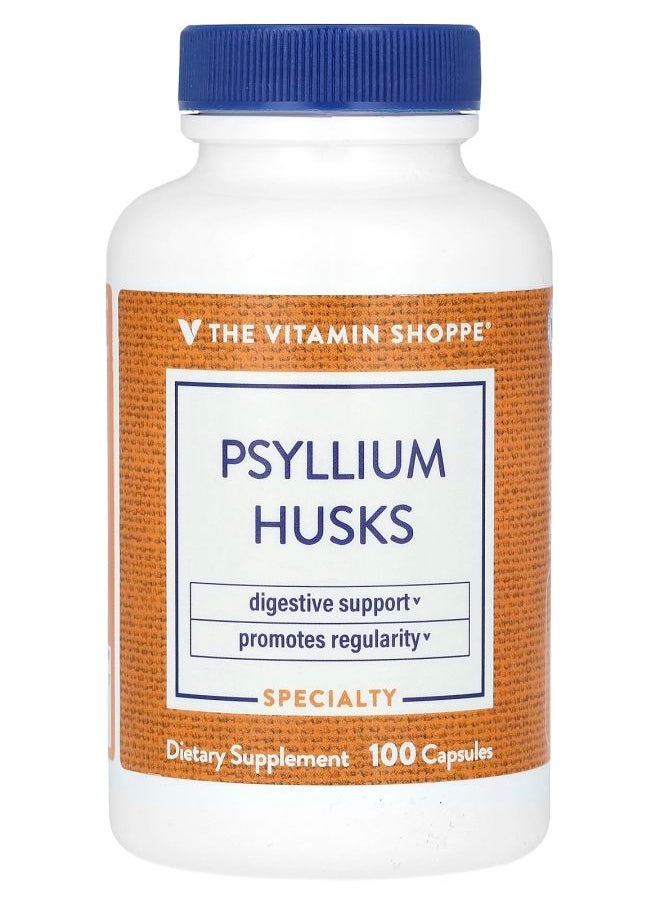 The Vitamin Shoppe Psyllium Husks 100 Capsules 