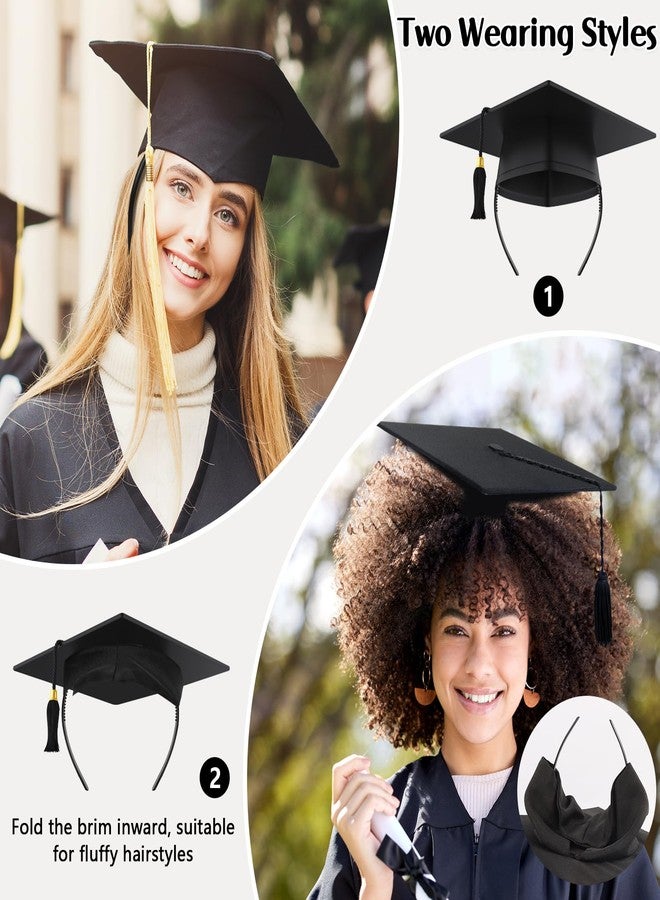 Phoncoo 2 Pack Graduation Cap Headband, Upgrade Grad Cap Headband Insert - Secures Your Graduation Caps and Keeps Hairstyle - Image 3
