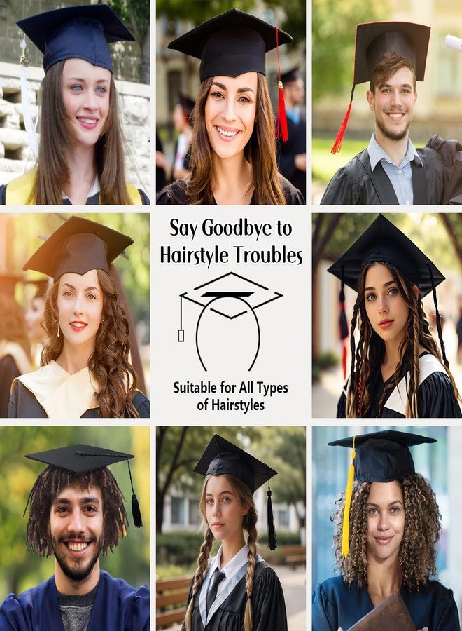 Phoncoo 2 Pack Graduation Cap Headband, Upgrade Grad Cap Headband Insert - Secures Your Graduation Caps and Keeps Hairstyle - Image 5
