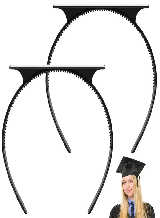Phoncoo 2 Pack Graduation Cap Headband, Upgrade Grad Cap Headband Insert - Secures Your Graduation Caps and Keeps Hairstyle - Image 1