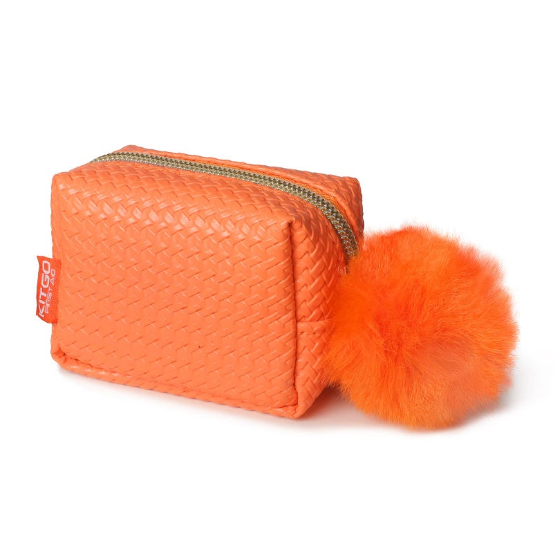 Kitgo Mini First Aid Emergency Kit for Women-Mother Day Gift, Compact Coin Purses for Girl Lady Mother Wife Nurse, Purse Emergency Kit with 27 Essential Items-Orange - Image 1