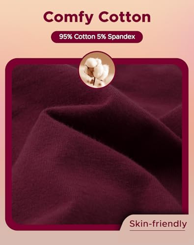 INNERSY Period Underwear for Women Teens Leak-Proof Menstrual Cotton Protective Hipster Panties 3-Pack (Light Flow (Dark Vintage), Medium) - Image 5