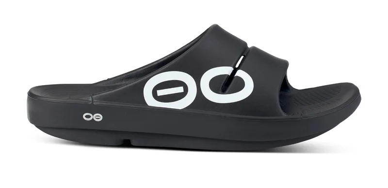 أوفوس UNISEX OOAHH SPORTS FLEX SLIDE SANDALS GRAPHITE