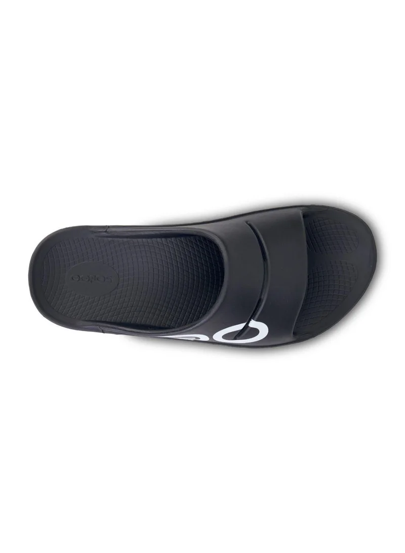 OOFOS UNISEX OOAHH SPORTS FLEX SLIDE SANDALS GRAPHITE