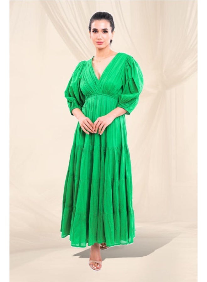 SJON Clover Evergreen Maxi Dress - Image 1