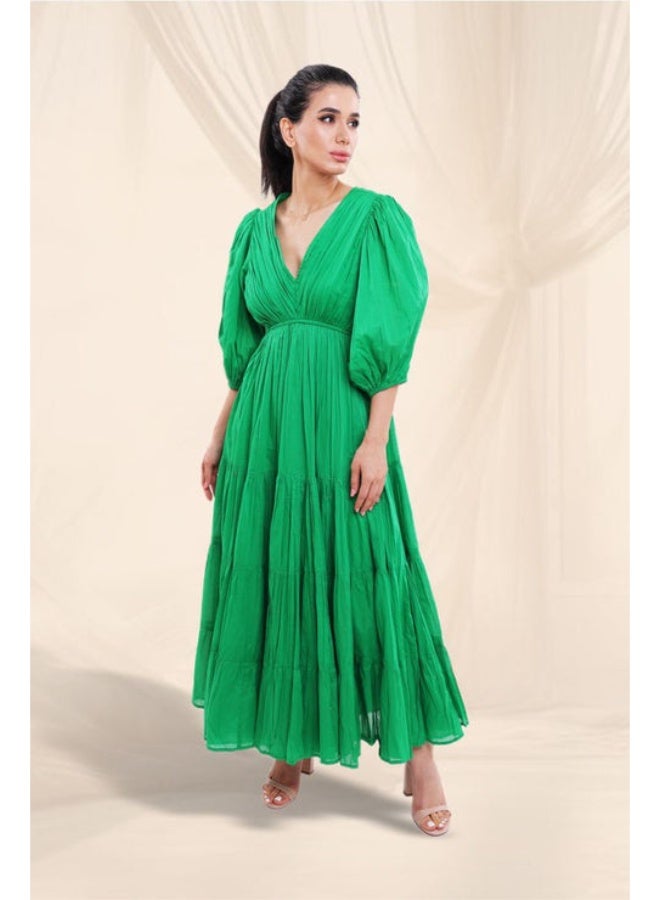 SJON Clover Evergreen Maxi Dress - Image 3