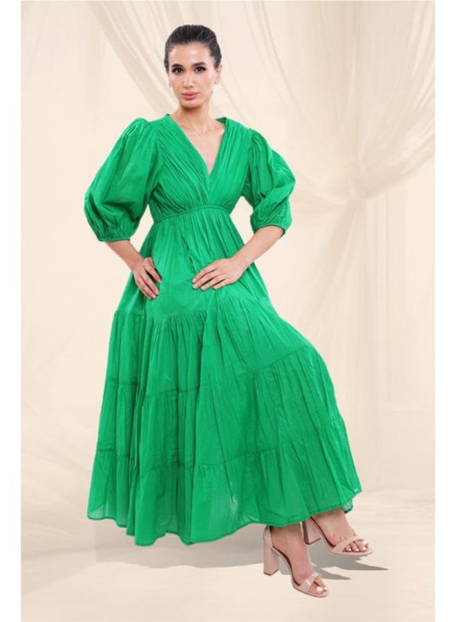 SJON Clover Evergreen Maxi Dress - Image 2