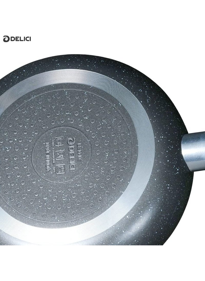 DELICI Non Stick Frying Pan 20CM - High-Grade Granite Coating, PFOA-Free, Heat-Resistant, Eco-Friendly, Dishwasher Safe, Multiple Cooktop Compatible, and Corrosion Resistant  - Image 4