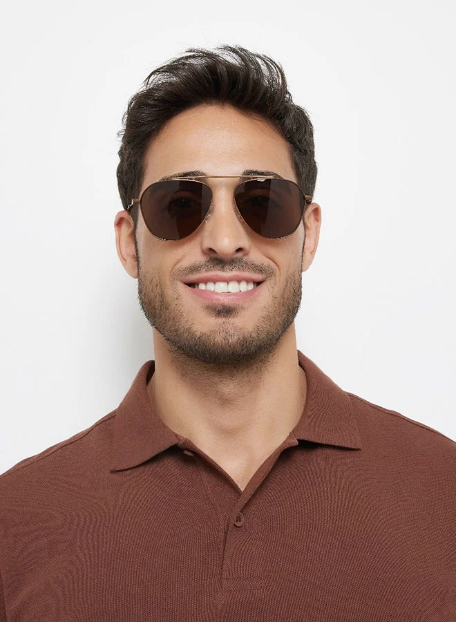 30 سندايز 30Sundays ANTIQUE,Unisex Sunglasses, Aviator Sunglasses, UV Protection: UV400 (Brown,Brown)