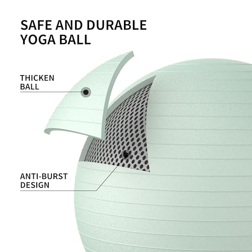FITMIND Yoga Ball set-65cm&25cm(Green) - Image 2