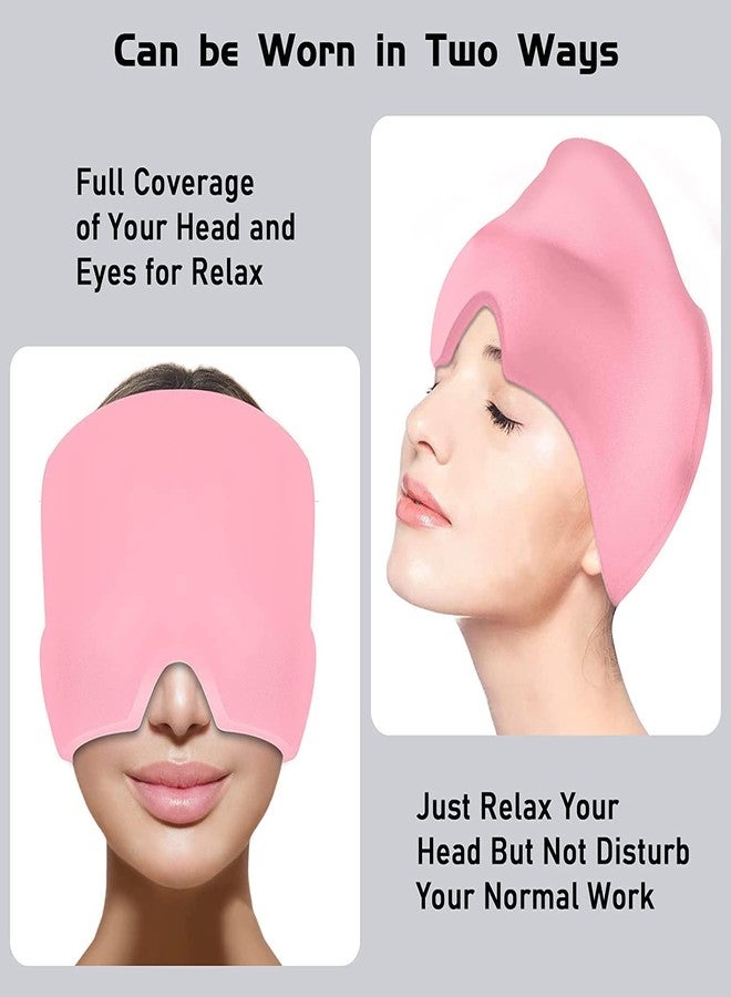 ZPCCOT Migraine Relief Cap Quick Relief From Sinus Pressure, Tension, Headache & Stress, Soothes Puffy Eyes | Compressed Headache Cold Therapy | 360° Full Coverage | Reusable, Stretchable, Easy to Wear ( MULTI COLOR ) - Image 5