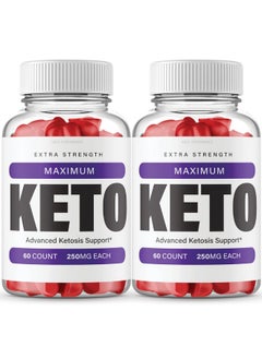 (2 Pack) Maximum Keto Gummies Max Strength Formula (120 Gummies)