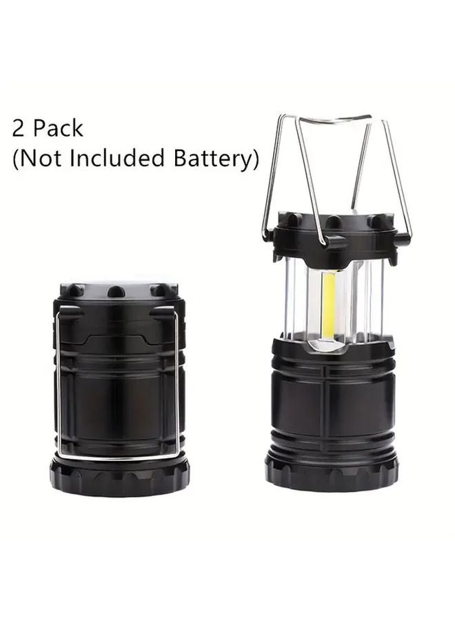 2 Pack Super Bright LED Camping Lantern Portable Collapsible Emergency Light - Image 1