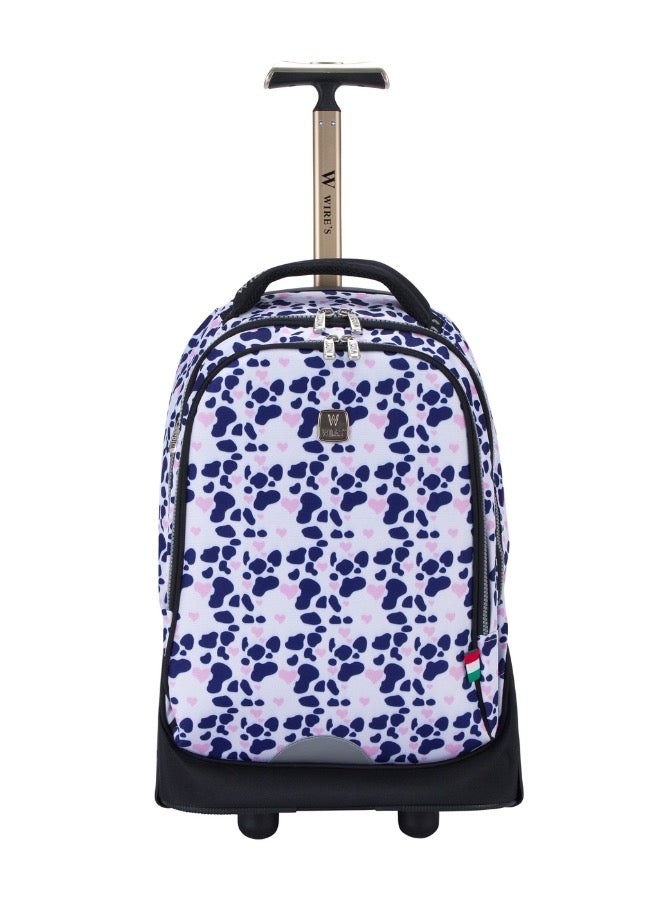 Wires 3 Piece Kids School Trolley Bag laptop compartment Big Wheels With Lunch bag u0026 Pencil Case - Image 2
