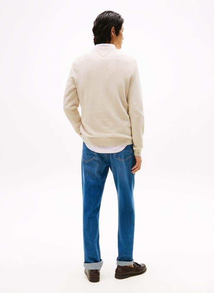 تومي هيلفيغر سويتر أساسي منسوج وقصة عادية - Image 2