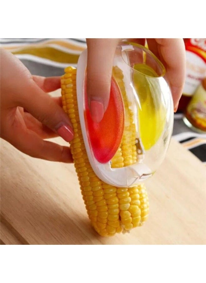 yongsheng - Corn Stripper And Remover Off White/Red/Yellow 7x11.5x6cm，Corn Cutter, Corn Cob, Corn Shucker Remover, Quick Corn Cob Remover, Kitchen Cooking Tools - Image 1