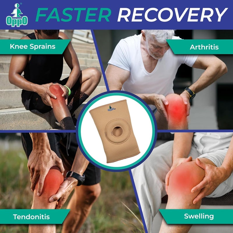 OPPO Open Knee Support Medical Knee Brace for Arthritis PostSurgery Strains Sprains Tendonitis Patellar Instability Compression for Pain Relief XXL - Image 4