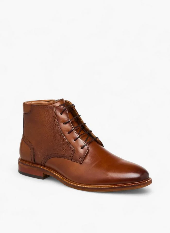 دوتشيني أحذية الكاحل الرجالية السادة بسحاب